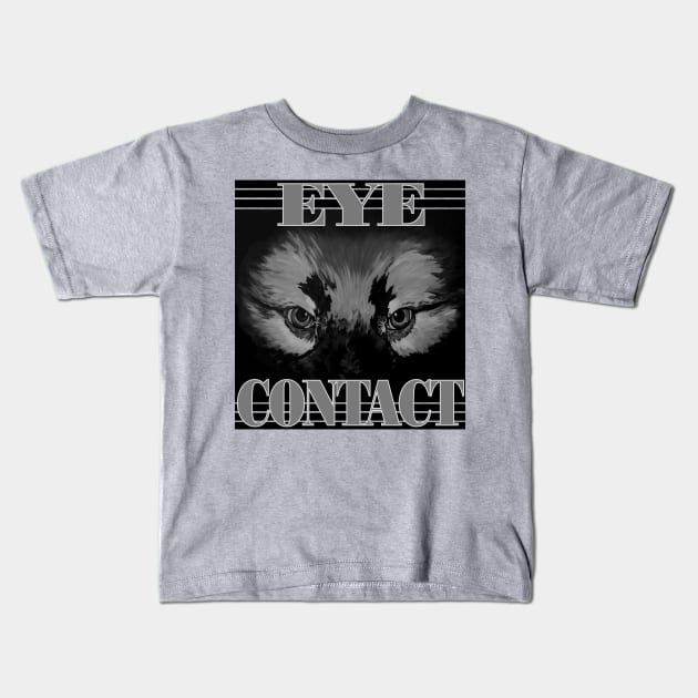 Dog Trainer Eye Contact Dog Handler Focus Train Watch Me Service Dog Kids T-Shirt by DesignFunk